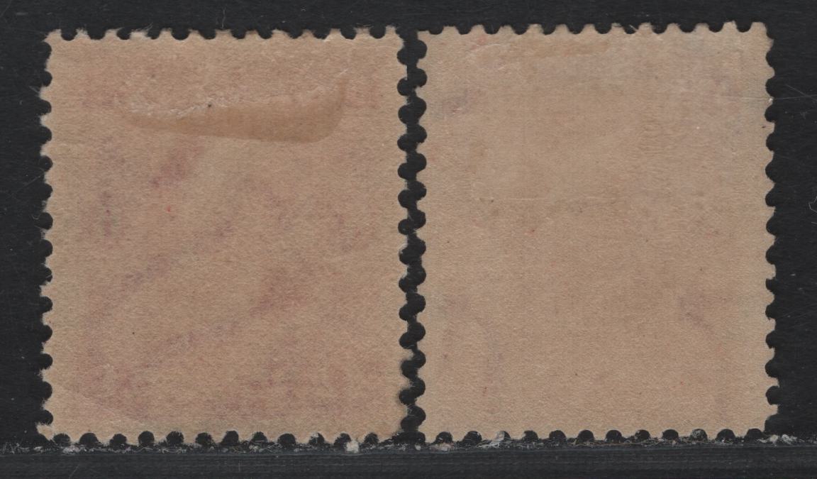 Lot 40 United States SC#305 6c Claret , 1902-1903 2nd Bureau Issue, 2 FOG Singles, Normal Wmk