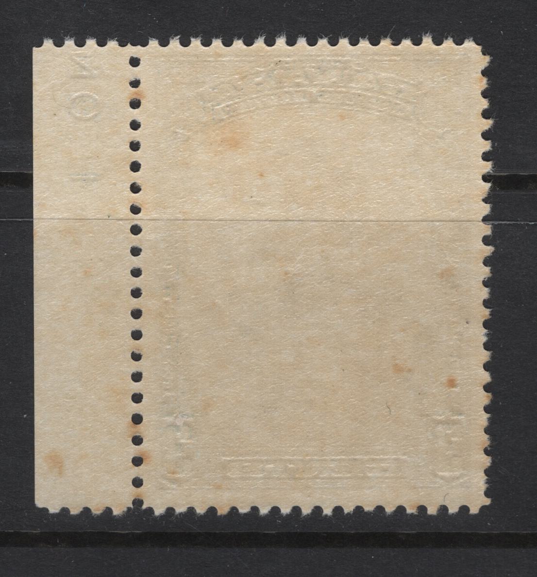 Lot 302 Canada #208 3c Dull Blue Jacques Cartier, 1934 Jacques Cartier Issue, A VFNH Single, Partial Plate 1 Inscription, Paper BABN-HH, Perf 10.8.