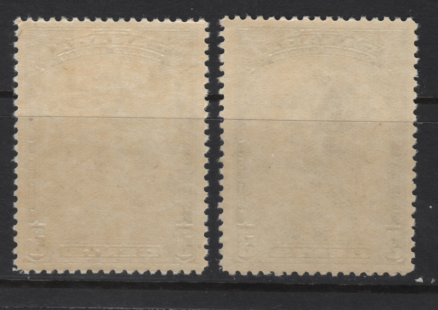 Lot 305 Canada (C)  #208 3c Dull Blue - Blue Jacques Cartier, 1934 Jacques Cartier Issue, 2 VFOG Singles, Paper BABN-FF