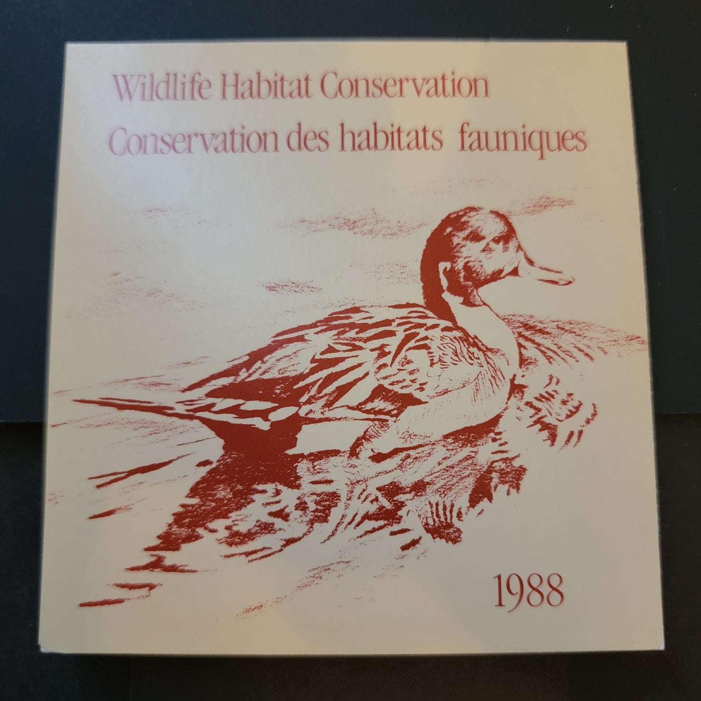 Lot 309 Canada  #FWH4 6.5 Multicoloured Pintails, 1988 Federal Wildlife Habitate Conservation Issue, A VFNH Complete Booklet LF Inside Cover, DF Stamp