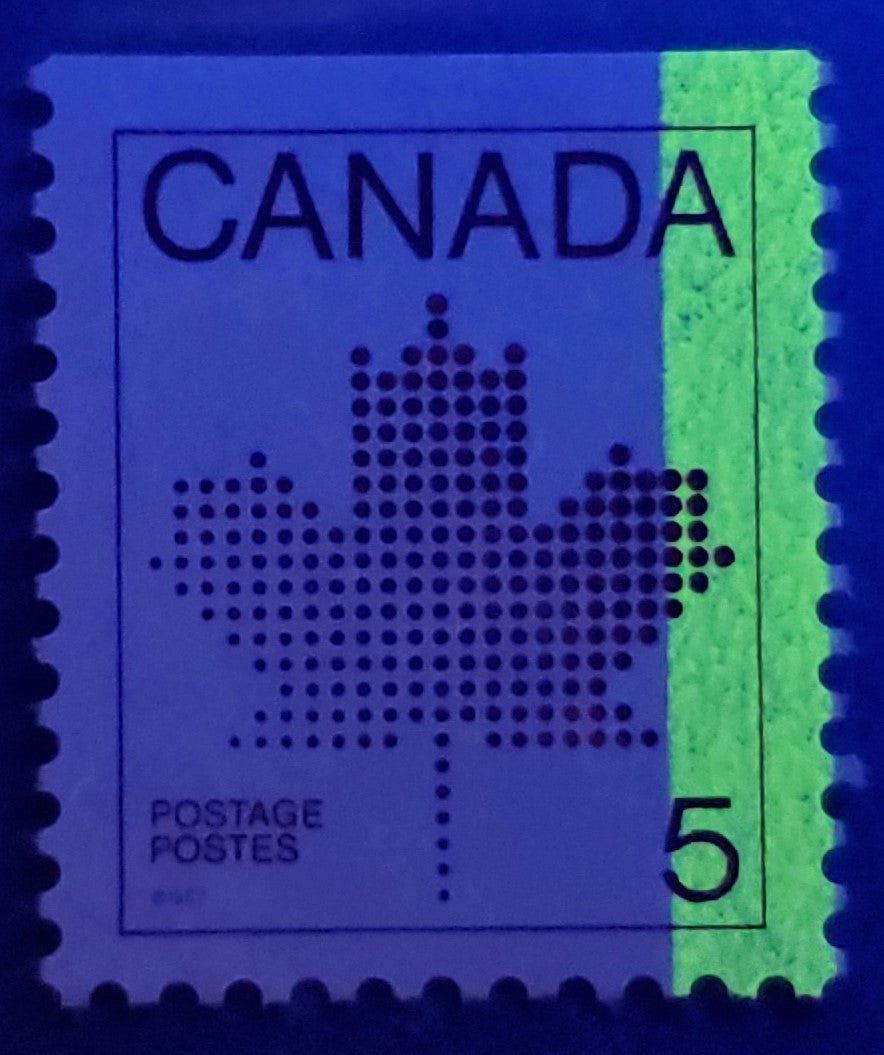 Canada #940T1 5c Purple Maple Leaf, 1982-1987 Booklet Issue, A VFNH Single With G2aR Tagging Error On Lf/LF Paper