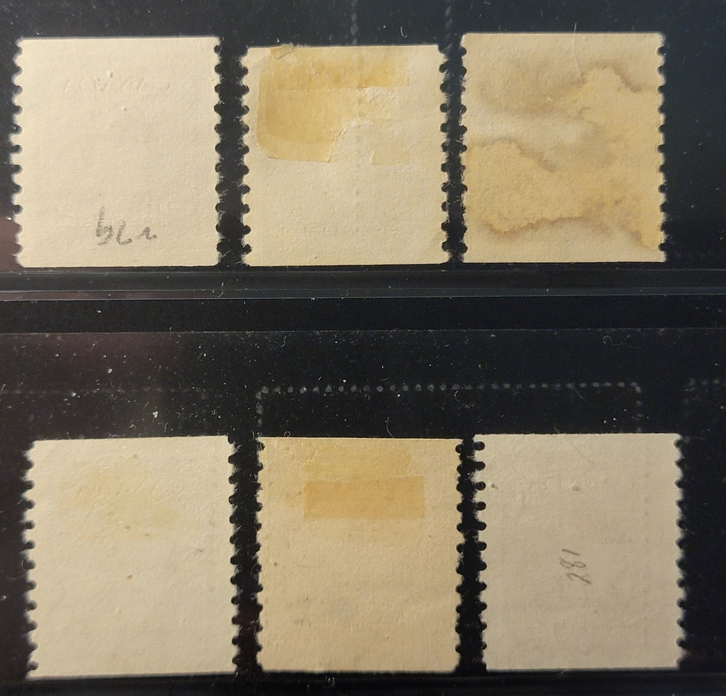 Lot 378 Canada #279-281 1c-4c Brown - Carmine Red, 1948 KGVI War Issue Coils, 6 Very Fine Used Coil Singles, Unchecked As to Specific Paper Types, Perf 9.5 Vertical