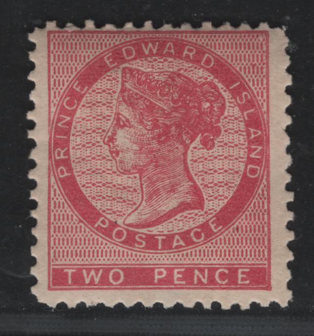 Lot 4 Prince Edward Island #5 (SG#13) 2d Deep Rose Queen Victoria, 1862-1865 Pence Issue, A Fine OG Single Die 1,