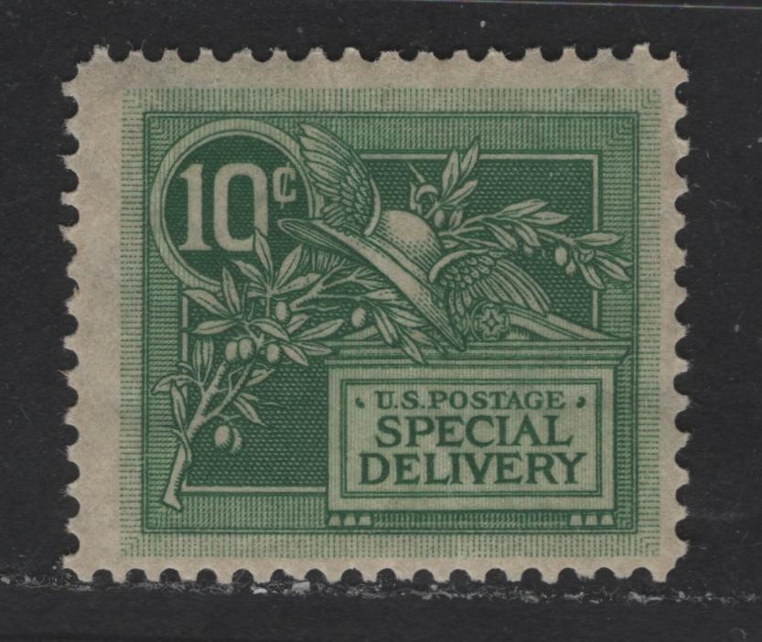 Lot 409 United States Of America #E7 10c Green Helmet of Mercury, 1908 Special Delivery Issue, A VG NH Single