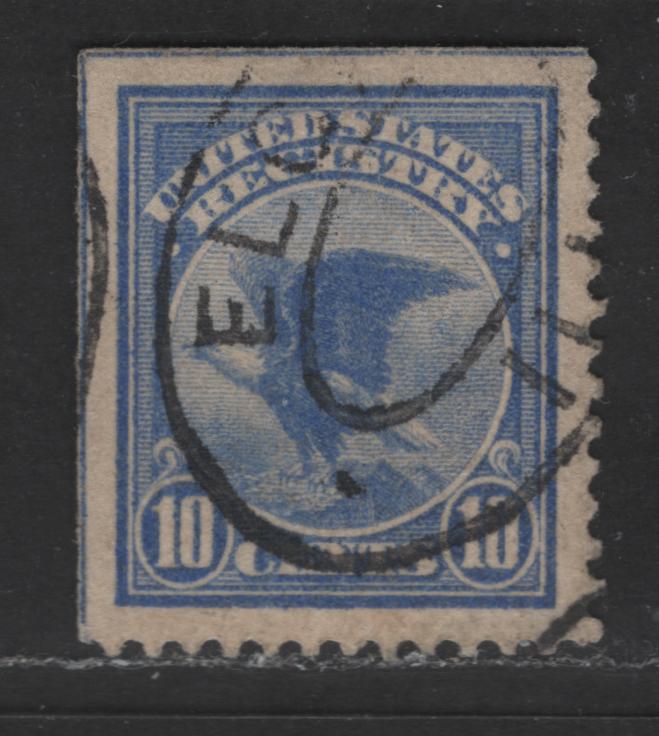 Lot 419 United States Of America #F1 10c Ultramarine Eagle, 1911 Registration Issue, A VF Used UL Corner Margin Single