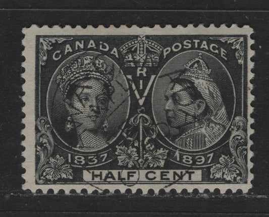 Lot 426 Canada #50 1/2c Black Queen Victoria, 1897 Diamond Jubilee Issue, A Fine Used Single Light Ottawa CDS Cancel