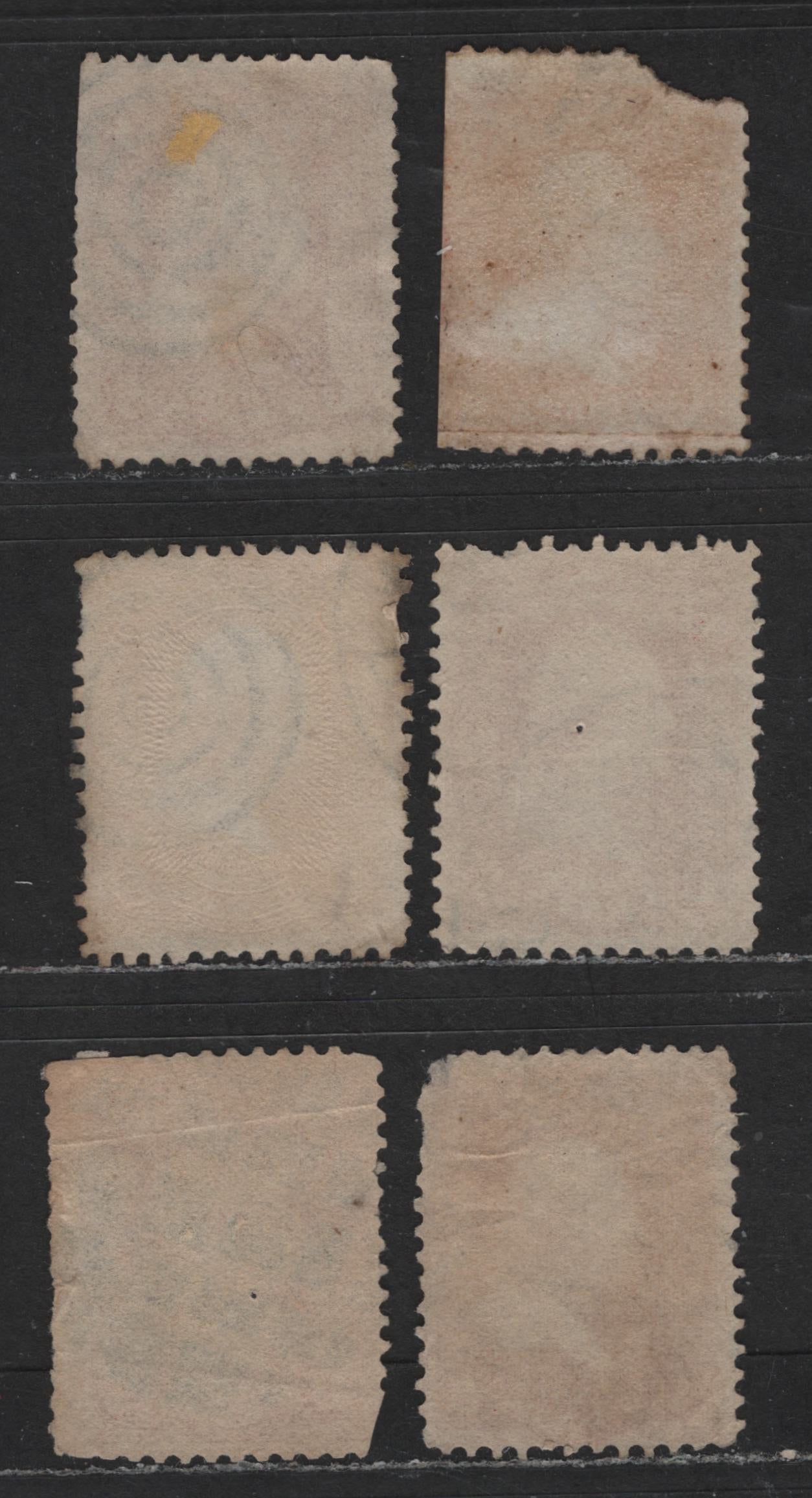 Lot 551 United States Of America #65 3c Rose - Pinkish Rose George Washington, 1861-1869 Civil War Issue, 9 Ungraded Used Singles Showing The Range Of Rose Shades, Sold For Reference Only