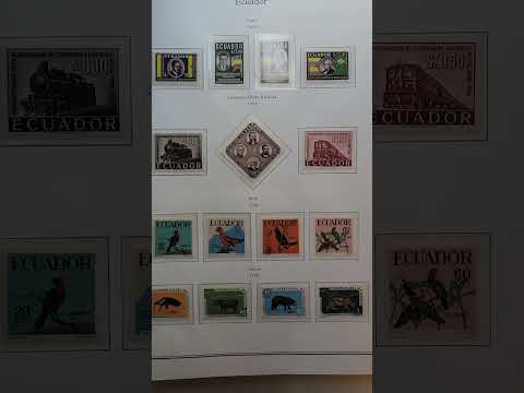 Comprehesive and Beautiful Mint NH Ecuador Collection From 1872 to 1980 in 2 Deluxe Palo Hingeless Albums