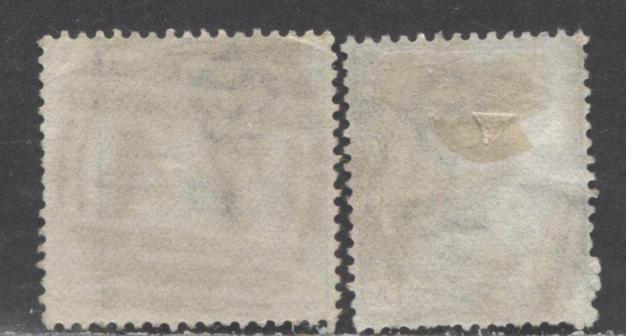 Great Britain SC#62 (SG#147) 6d Grey 1873-1880 Large Coloured Corner Letters, Plate 15 Printing, Spray Of Rose Wmk, 2 Very Good - Fine Used Examples, Click on Listing to See ALL Pictures, Estimated Value $60