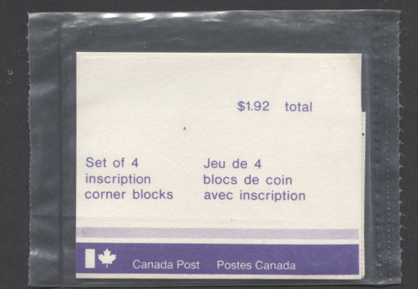 Canada #739a 12c Blue & Brown Bernier & Fleming, 1977 Famous Canadians, A VFNH Sealed Pack Of Plate Blocks On NF/DF Paper With HF Type 3A Insert, Se-Tenant Pair, Unitrade Cat. As Blocks $6