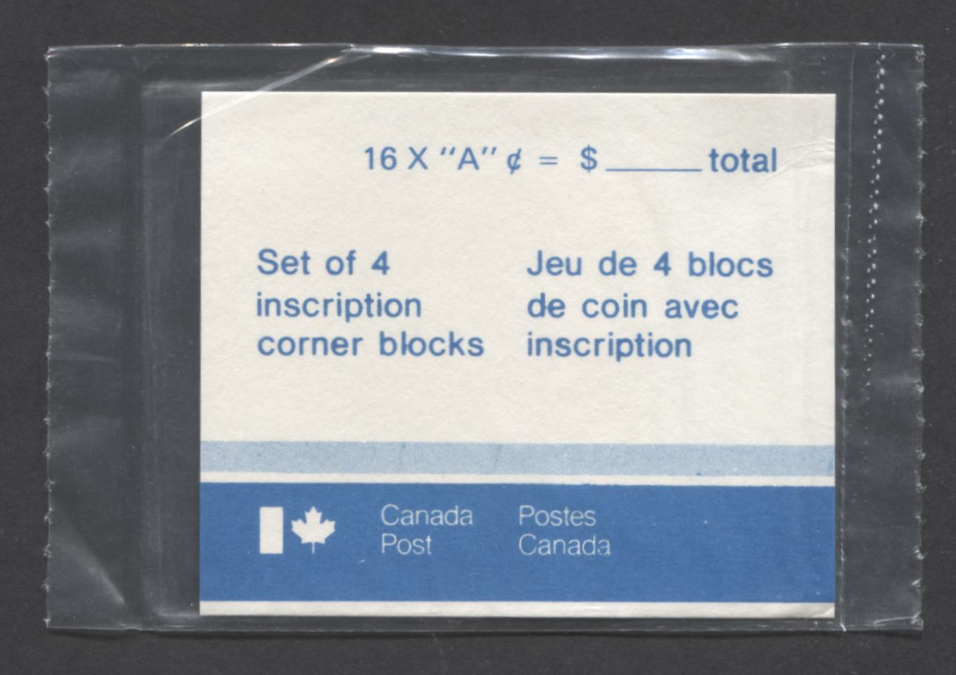 Canada #907ii A(30c) Red Maple Leaf, 1981 Non-Denominated 'A' Definitive, A VFNH Sealed Pack Of Plate 3 Blocks On DF/DF Paper With Type 4B HF Insert, Unitrade Cat. As Blocks $20