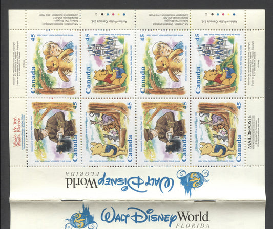 Canada #BK194 (SG #1701a) 1996 Winnie the Pooh Issue, Complete $7.2  Booklet, Front Cover