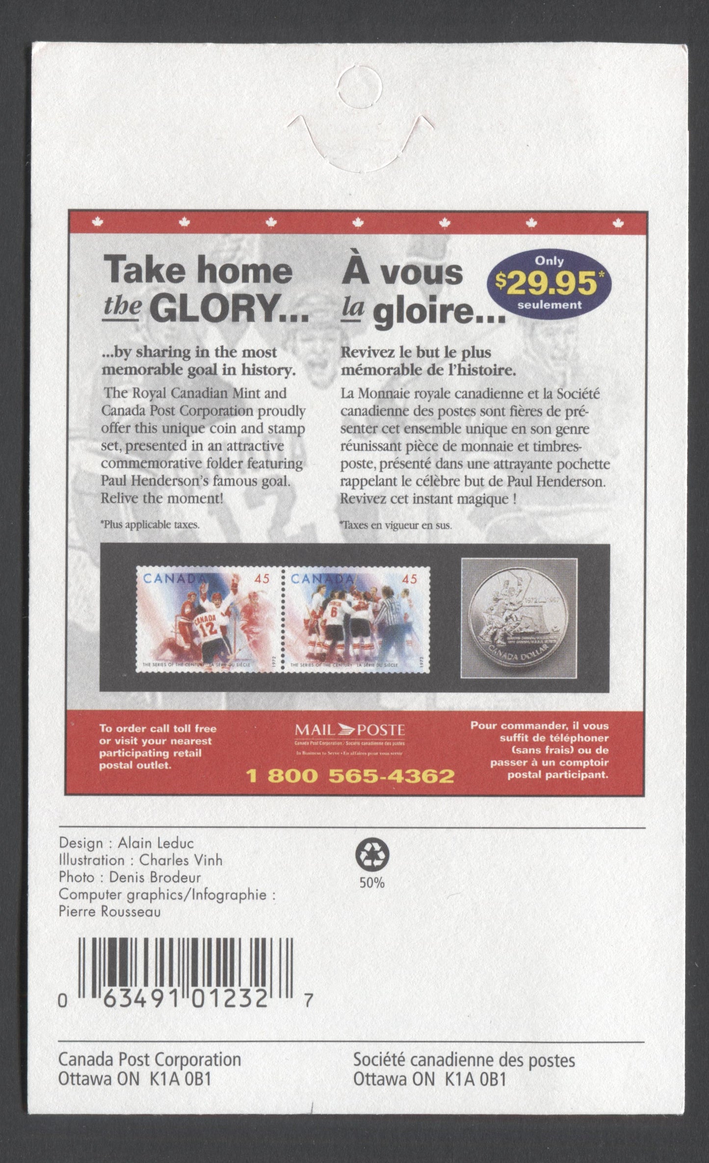 Canada #BK201a-b 1997 The Series of the Century Issue, Complete $4.50 Booklet, Coated Papers Paper, Dead Paper, 4 mm GT-4 Tagging