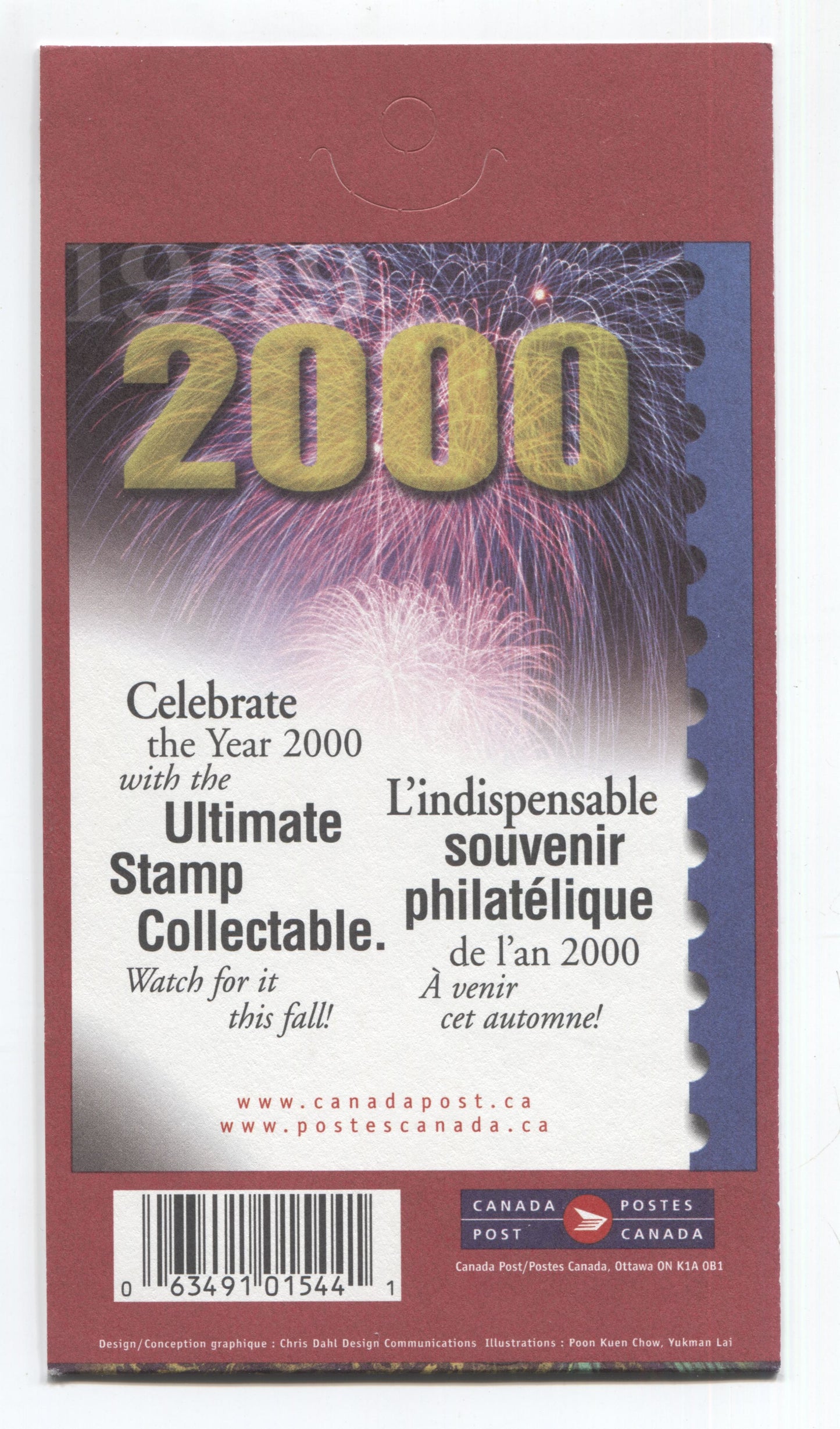 Canada #BK219a-b 1999 Orchids Issue, Complete $5.52 Booklet, Tullis Russell Coatings Paper, Dead Paper, 4 mm GT-4 Tagging