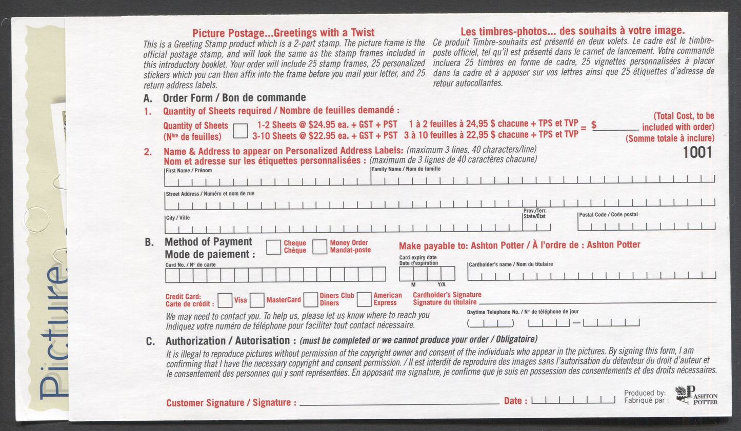 Canada #BK227a-b 2000 Picture Postage Issue, Complete $2.30 Booklet, JAC Paper, Dead Paper, 4 mm GT-4 Tagging