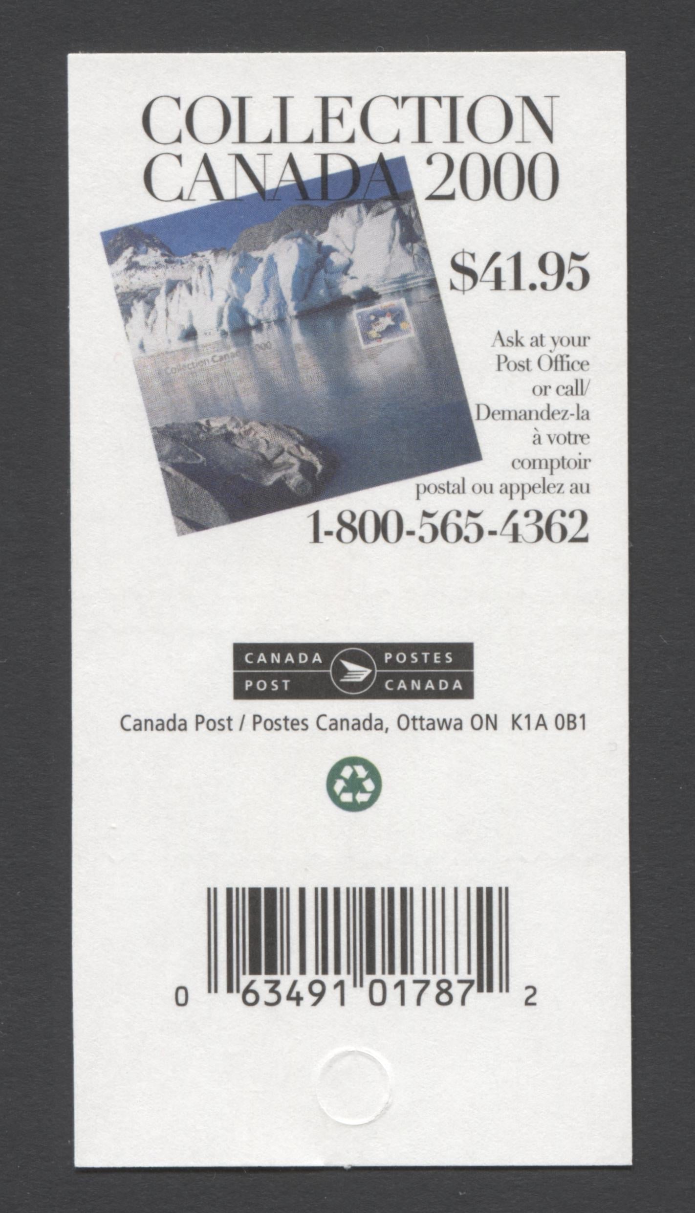 Canada #BK238a-b 2000-2003 Trades & Wildlife Definitives, Complete $3.60 Booklet, JAC Paper, 4 mm GT-4 Tagging