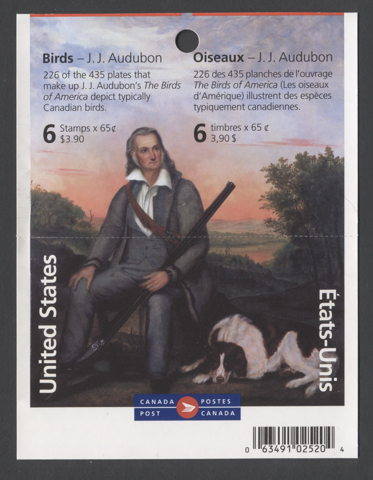 Canada #BK267 2003 Audobon Issue, Complete $3.90 Booklet, JAC Paper, Dead Paper, 4 mm GT-4 Tagging