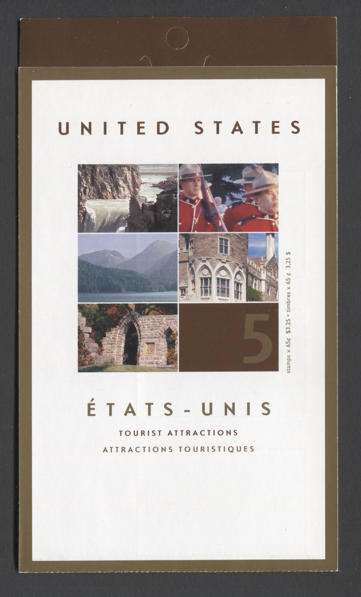 Canada #BK270a-b 2003 Tourist Attractions Issue, Complete $3.25 Booklet, Tullis Russell Coatings Paper, Dead Paper, 4 mm GT-4 Tagging
