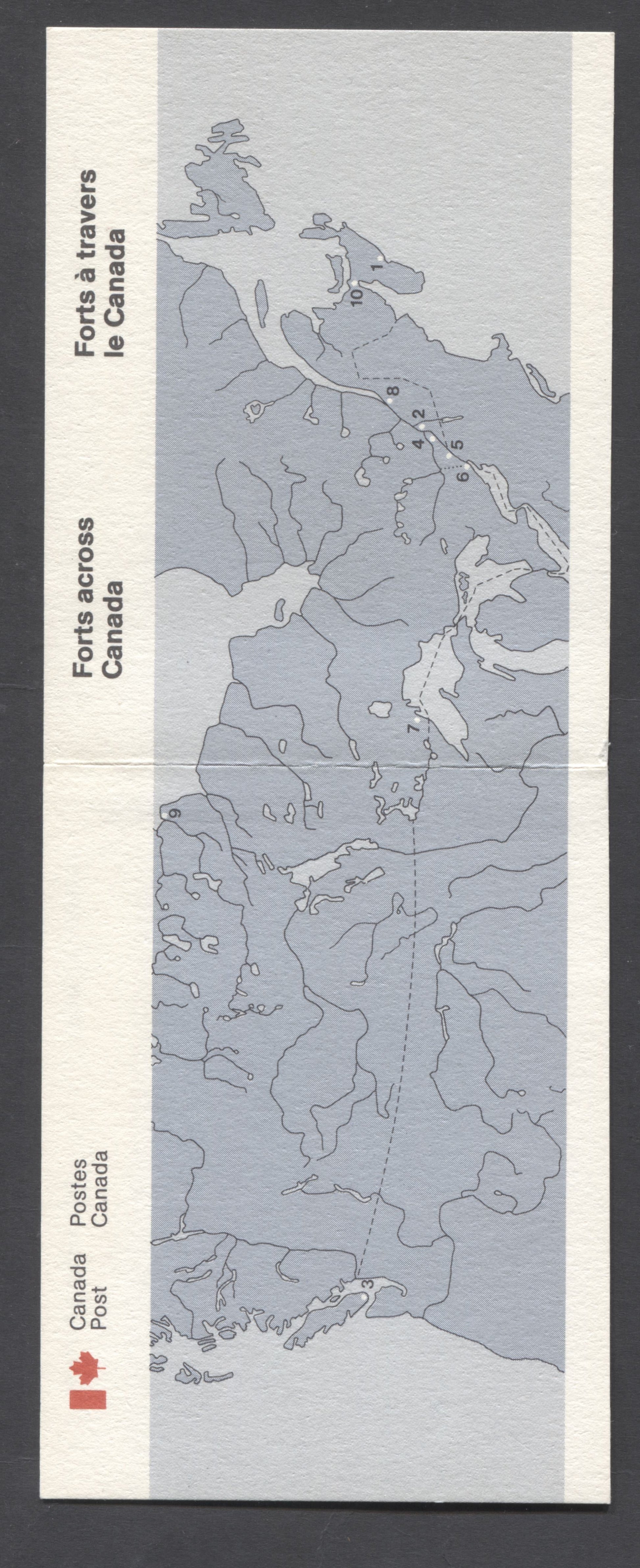 Canada #BK86 (SG #SB93) 1983 Canadian Forts Issue, Complete $3.2  Booklet, Front Cover