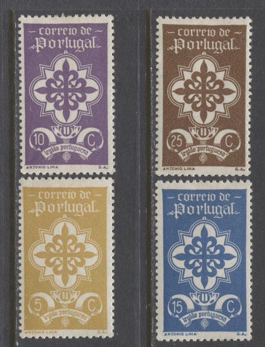 Lot 161 Portugal SC#579-582 1940 Portuguese Legion Issue, a VFOG Short Set (Other Values Offered as Lot 289 and 290), 2022 Scott Classic Cat $20.90 USD