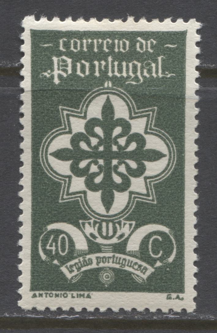 Lot 162 Portugal SC#583 1940 Portuguese Legion Issue, a VFOG Example of the 40c, (Other Values Offered as Lots 288 and 290), 2022 Scott Classic Cat $32.50 USD