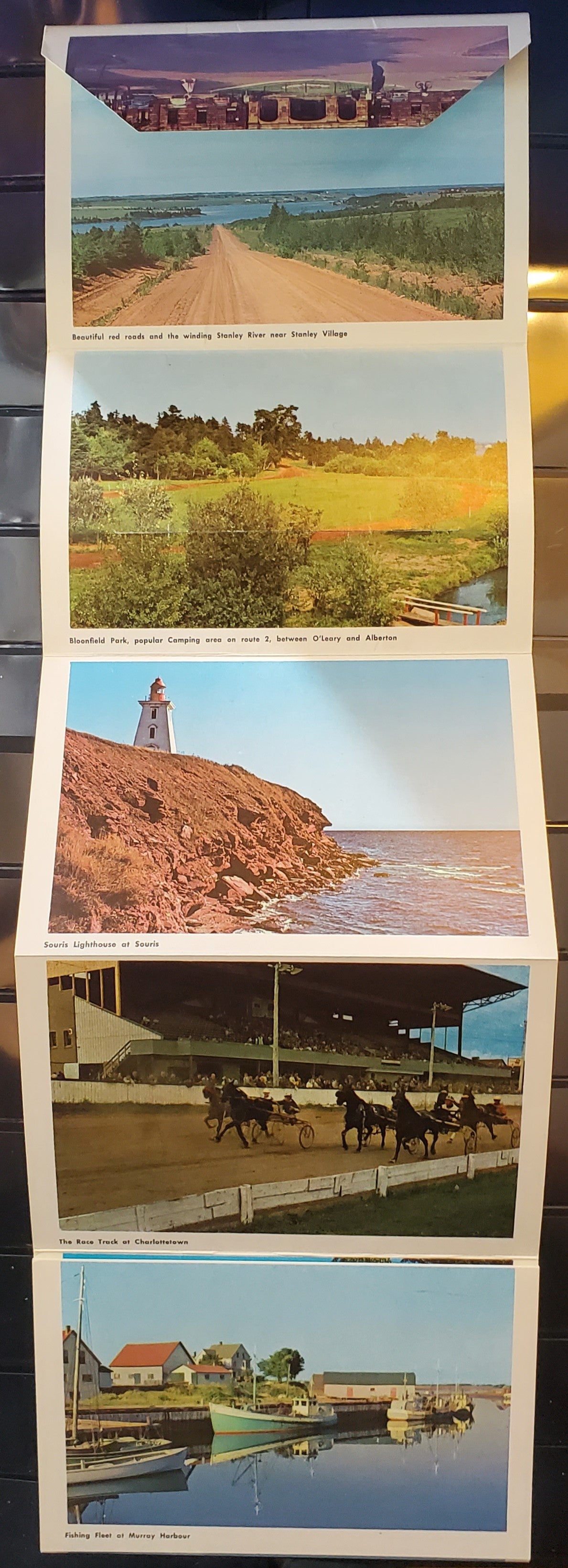 A Group of 3 Postcards and a Souvenir Postcard Folder From Prince Edward Island, Showing Various Views and Tourist Attractions, From The 1960's and 1910's, Overall VF, Net Est. $10
