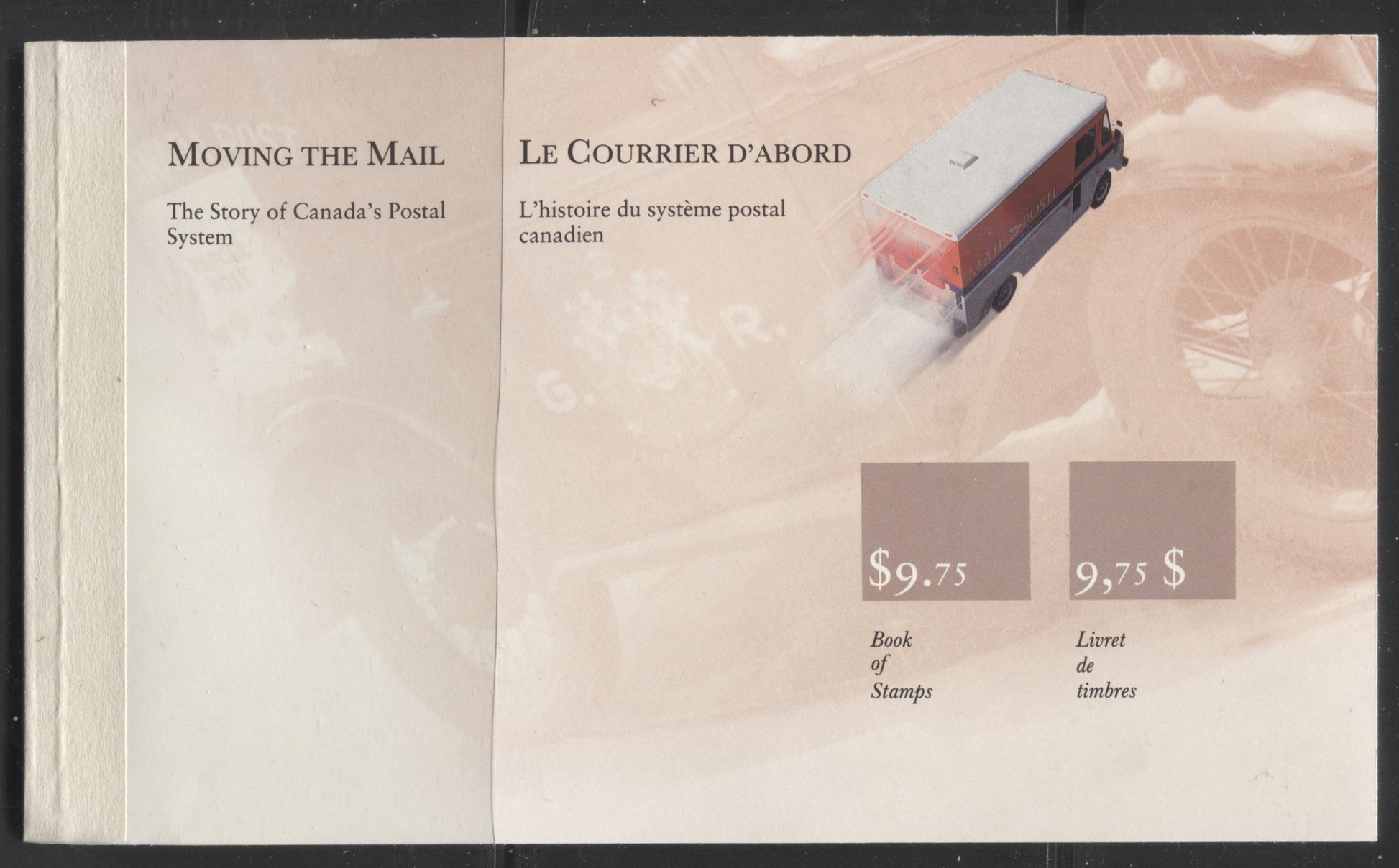 Canada #BK118-a 1990 Canada Post Issue, Complete $9.75 Booklet, Peterborough Paper, Dull Paper, 4 mm GT-4 Tagging Brixton Chrome 